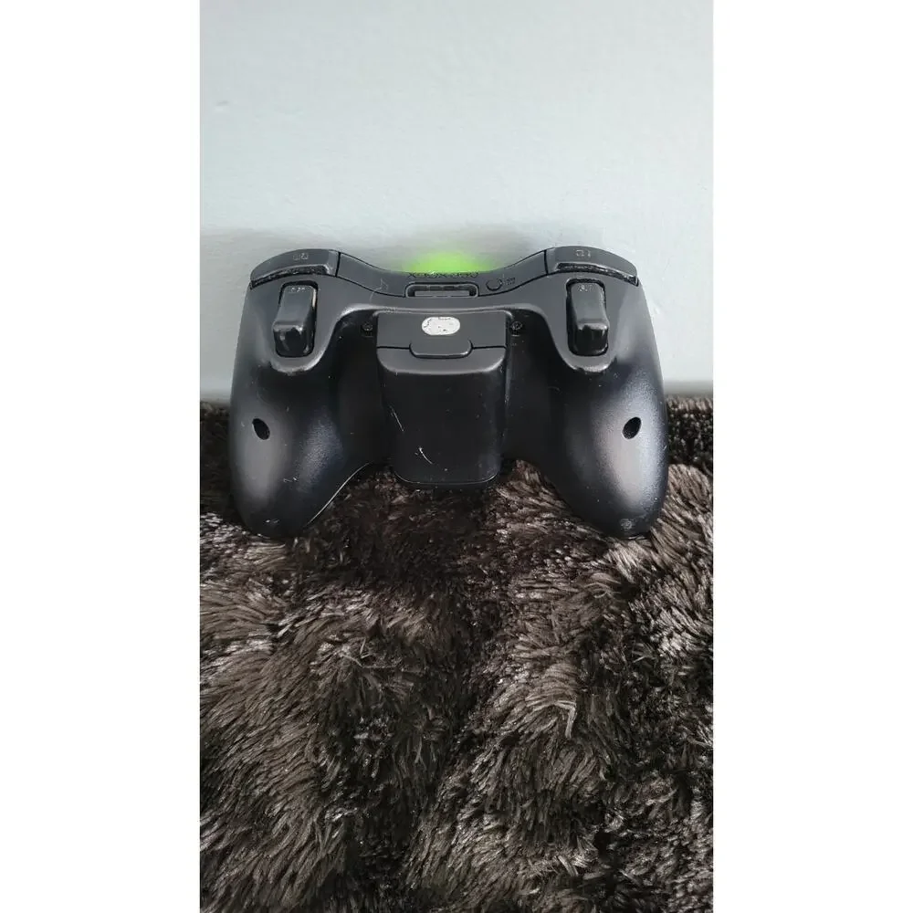 Microsoft Xbox 360 Black Wireless Controller OEM Genuine Model 1403 Tested...